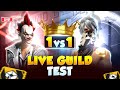 FREE FIRE LIVE GUILD TEST 1V2 || 4VS4 CHALLENGE