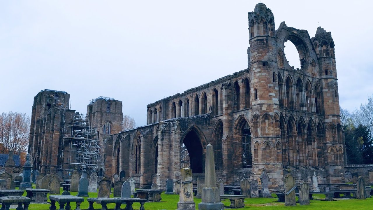 Exploring a Beautiful Medieval Cathedral Ruin | Elgin Cathedral | Scotland Walking Tour [4K]