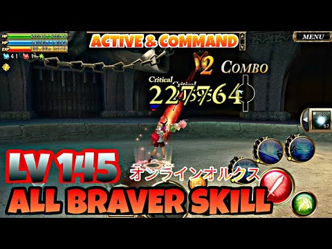ALL BRAVER SKILL LV 145 (ACTIVE AND COMMAND)  - AURCUS ONLINE JAPAN オンラインオフィス
