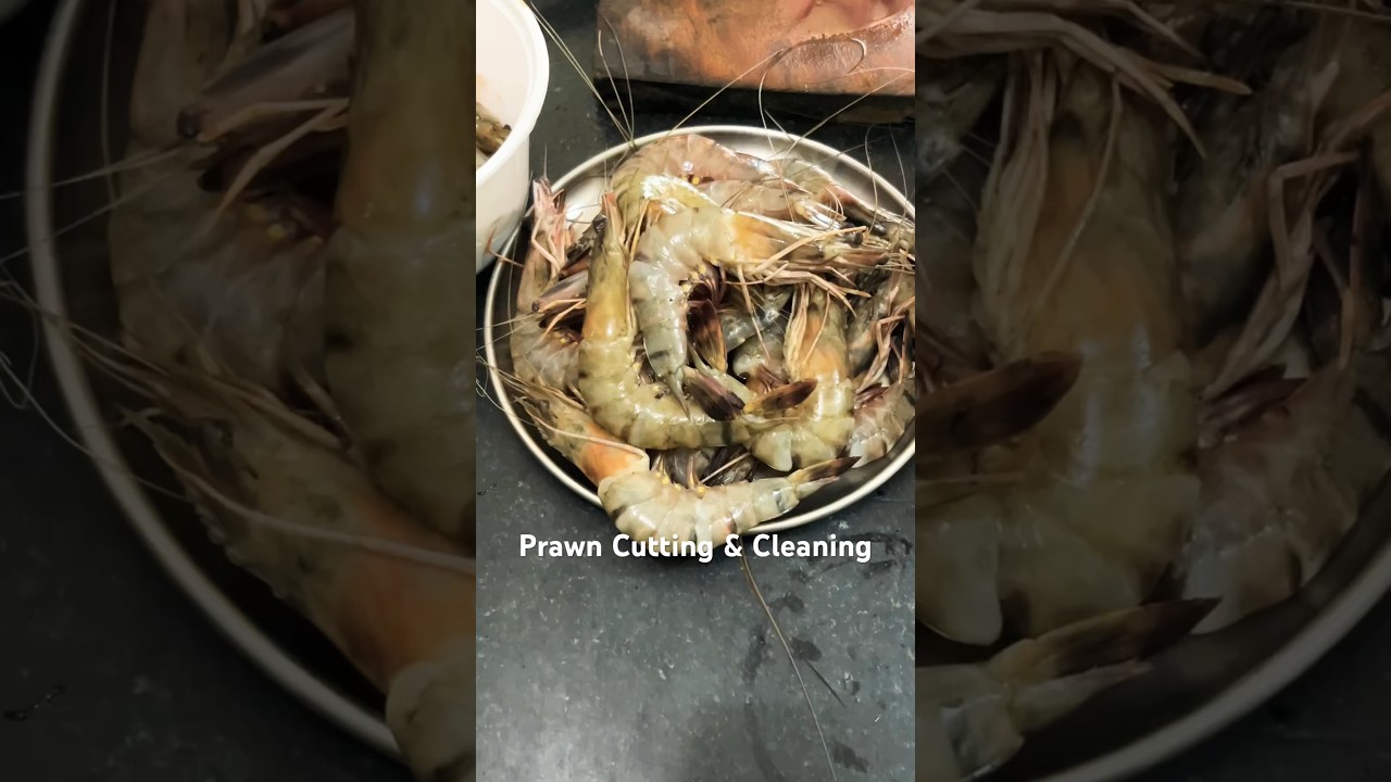 Steps of Cutting and Cleaning Prawn 🍤 | Easy ways to clean Prawns at home | 