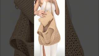 Download Lagu My New Favorite Mesh Raffia Bag with Zipper Pouch MP3