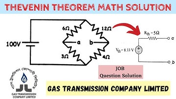 Thevenin Theorem Bridge Circuit Problem Solution || Network Theorems || Bangla