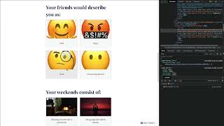 Working with live data in Webflow, build a Buzzfeed style quiz