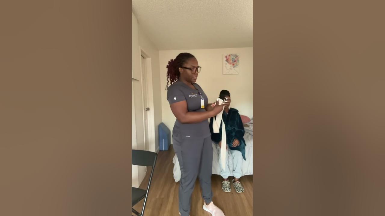 Nightingale college Assist with Ambulation using gait belt YouTube