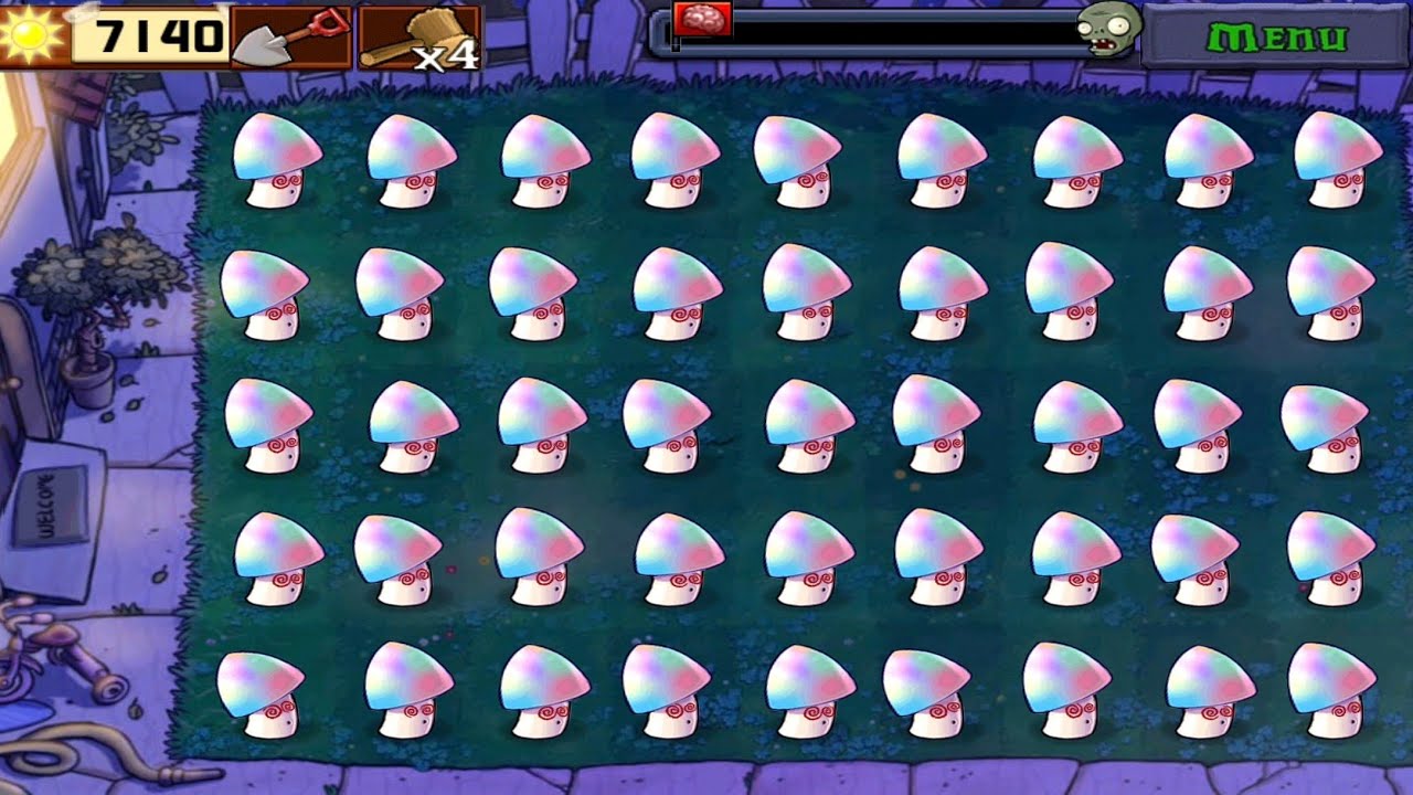 Plants vs Zombies || Last Stand : Night 