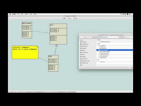 Pynsource (UML for Python) Tutorial 1 - Basic Usage