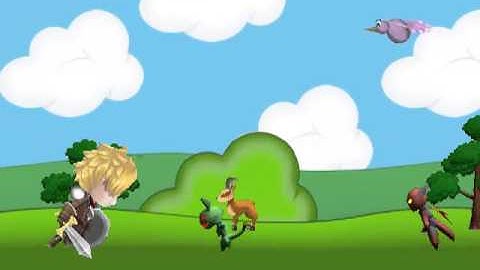 Unity3D, Running Action Game Prototype Test #6