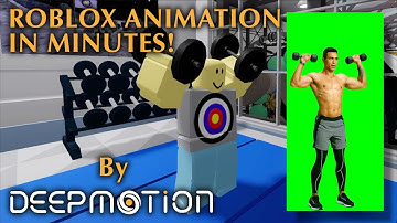 Roblox Animation in Minutes! | AI Motion Capture By DeepMotion | Free Sign Up