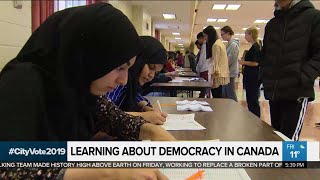 Students learn about politics through mock elections