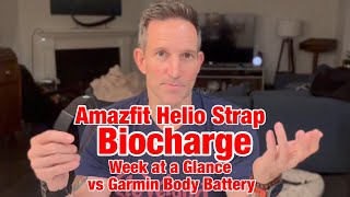 Amazfit Helio Strap Biocharge Review vs Garmin Body Battery WEEK AT A GLANCE (& Why Not vs Whoop)