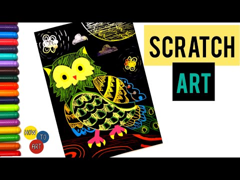 EASY DIY SCRATCH ART BIRD TUTORIAL 2020 | Scratch Board Art for Kids and Beginners, Bird Craft Art 4
