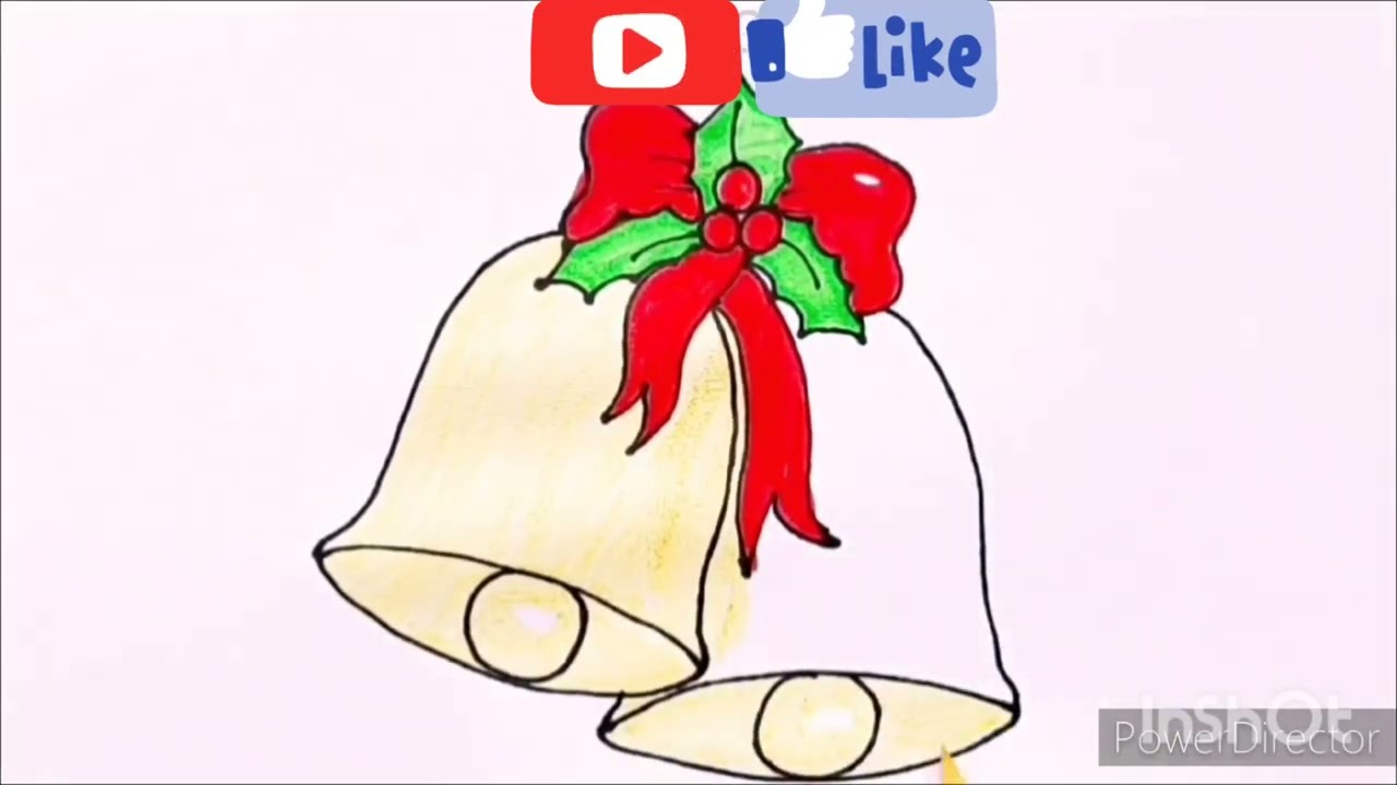 🥰😍😱Cute Christmas Bells drawing 🥰😍😱 