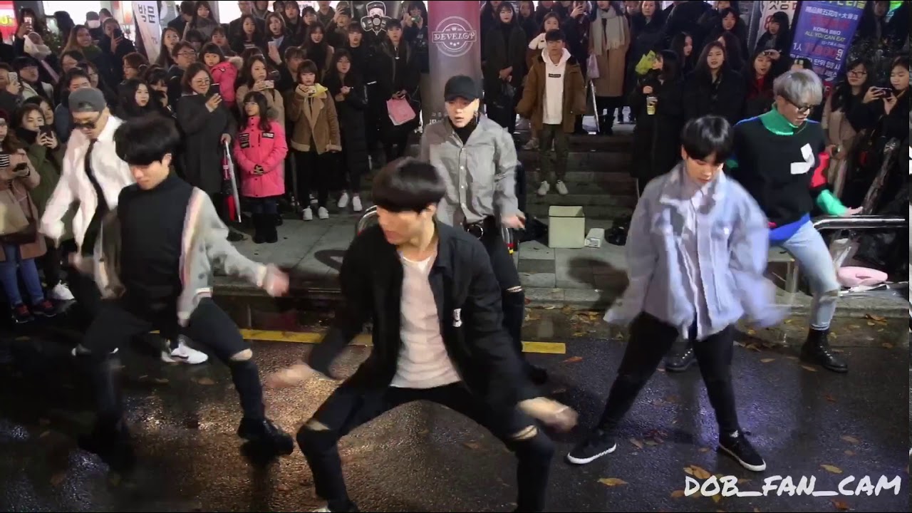 171125 디오비 DOB 홍대공연 / 방탄소년단 - 불타오르네(fire)