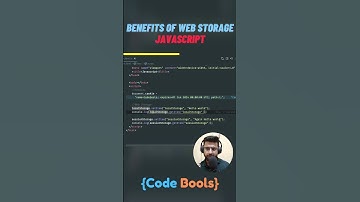 Why do we need web storage in javascript #javascript #storage #shorts