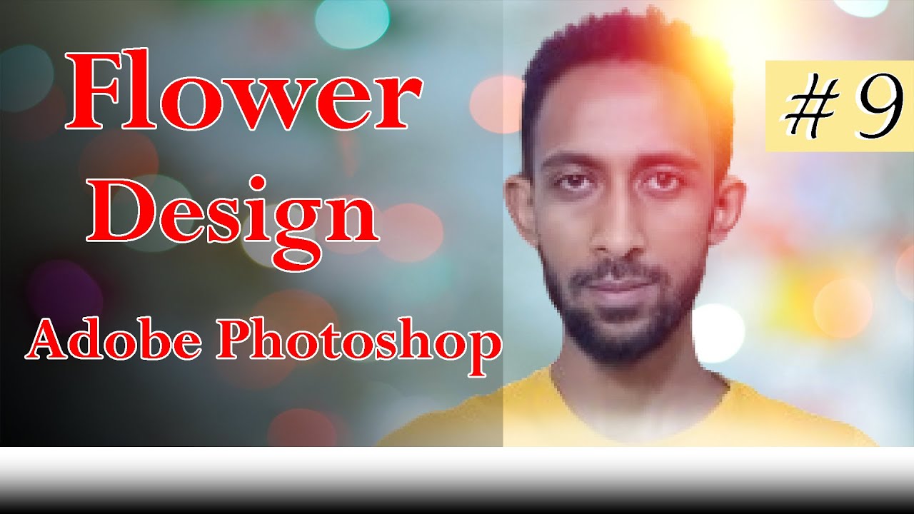 Flower Design in Adobe Photoshop 2021 Amharic Tutorial - YouTube