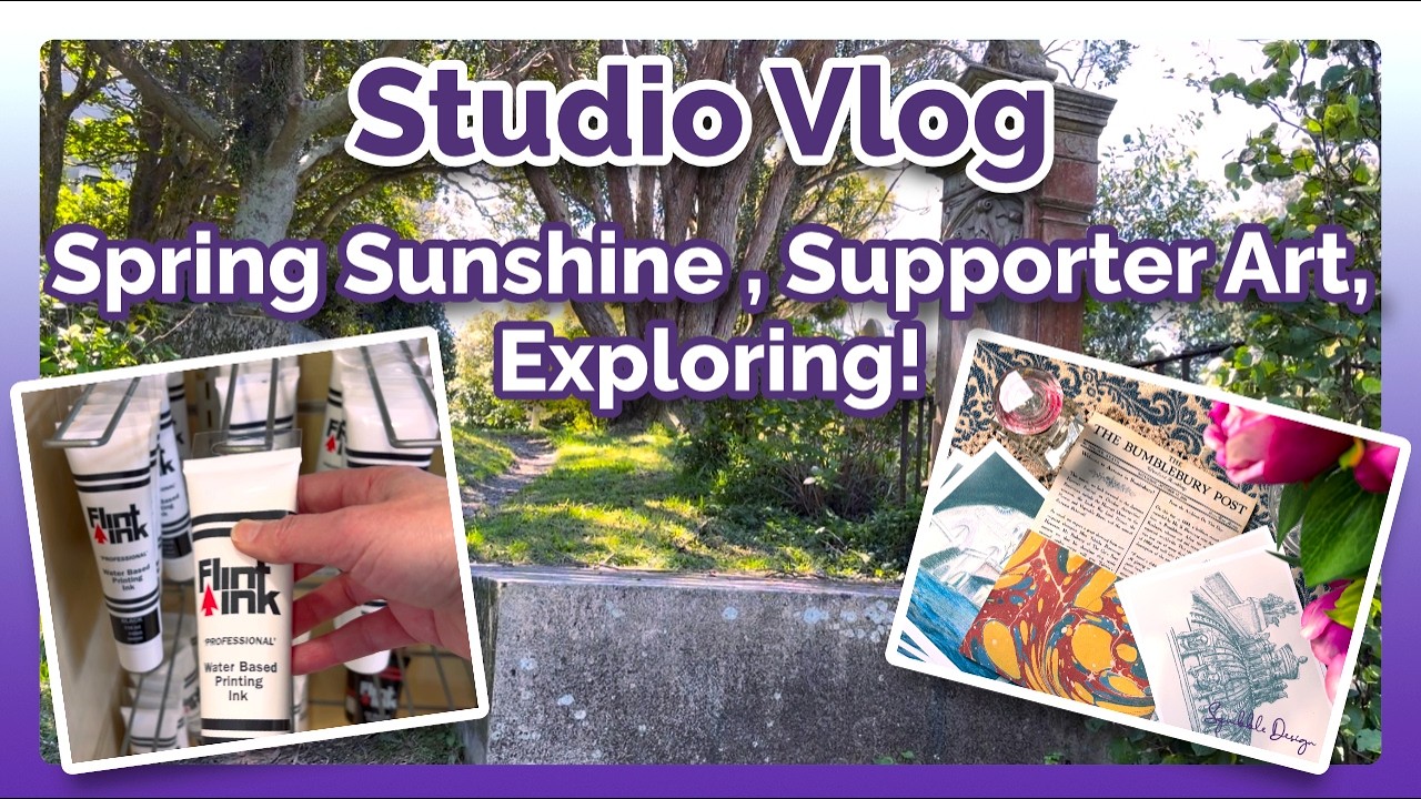 Spring Sunshine, Supporter Art, Exploring!| Studio Vlog