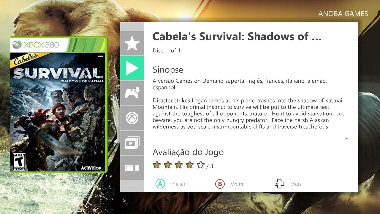 Preços baixos em Cabela's Survival: Shadows of katmai Jogos de videogame de  ação e aventura