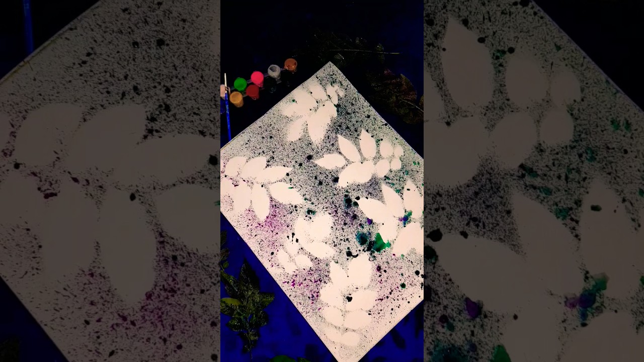 EASY LEAFY BACKGROUND🌿 @Devjani Arts&Crafts 