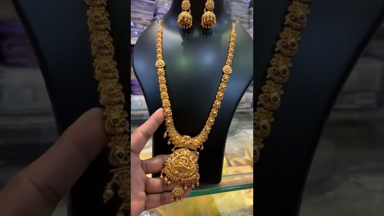 nakshi model lakshmi haram//one gram gold jewllery//Price:-1700/- @Order no:-8121794588.