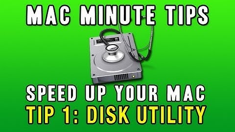 Mac Tips Under 2 Minutes : Speed Up Your Mac w/ Disk Utility Tip 1