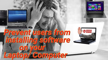 Prevent others to Install Software on your PC || Block users from installing software on your Laptop