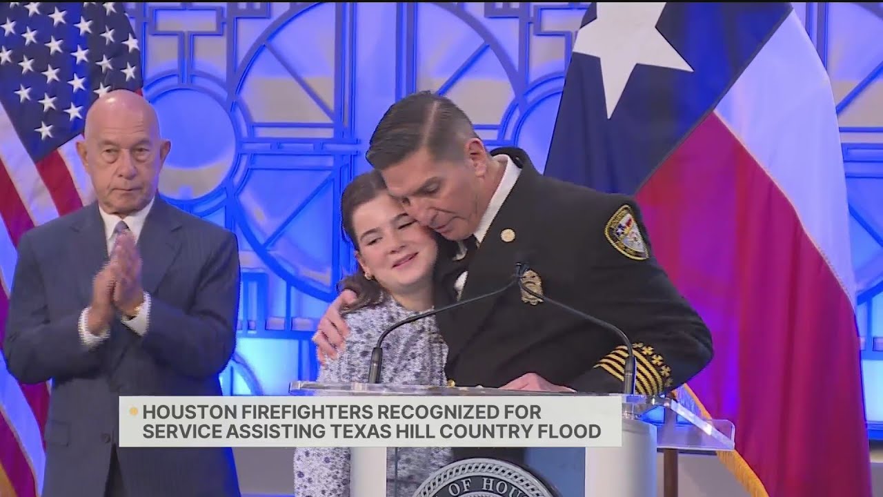HFD recognized for assisting in Texas Hill Country flood - YouTube