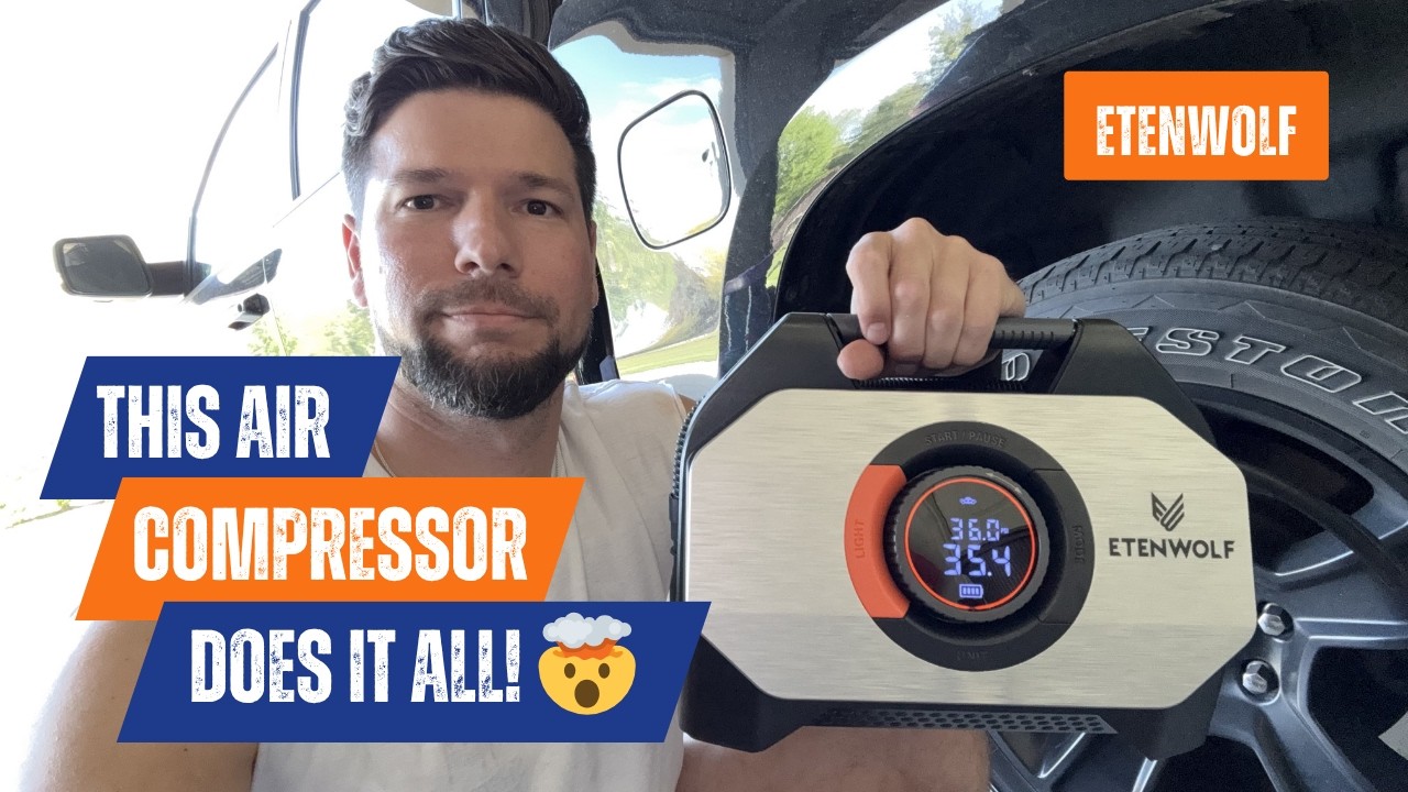 Portable Air Compressor Review | ETENWOLF Vortex S7 | Trucks RVs