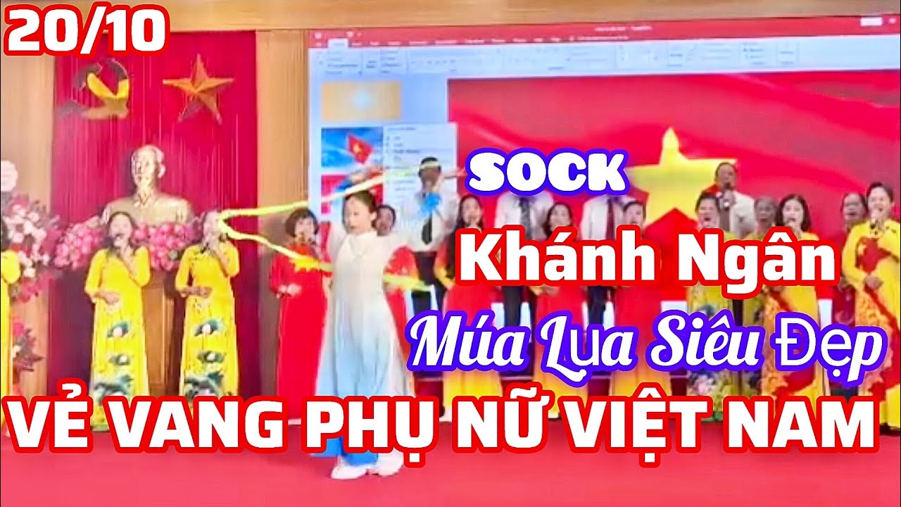 Khánh Ngân MÚA LỤA VẺ VANG PHỤ NỮ VIỆT NAM Chào Mừng Ngày PNVN 20/10 