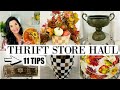 THRIFT STORE HAUL + 11 THRIFT STORE SHOPPING TIPS!!🍁"I love Fall" ep 4 Olivia's Romantic Home DIY