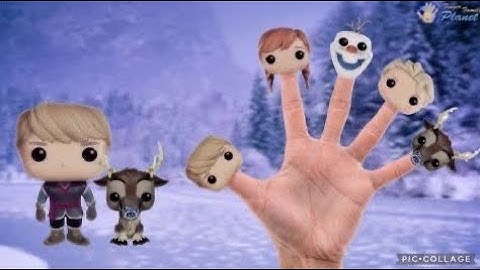 Frozen Finger Family Song | Frozen Nursery Rhyme (Funko Pop Toys Elsa, Anna, Kristoff, Olaf, Sven) 