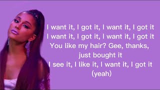 Ariana Grande - 7 rings (Lyrics)