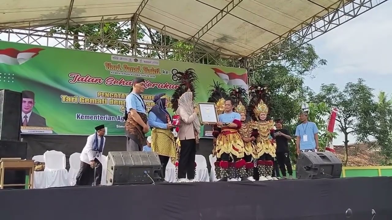 Tari Gemati Kemenag Boyolali berhasil tercatat di Rekor MURI