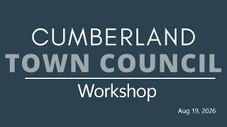 Town Council Workshop - August 19, 2026