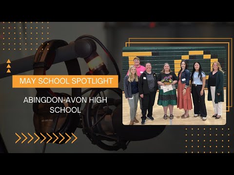 The WMOI/WRAM School Spotlight shines on Abingdon-Avon High School, courtesy of MTC Communications and the Regional Office of Education #33.Don't forget to like this video!
Enable notifications!
If you have any suggestions, please leave in the comments!
Subscribe now! WMOI/WRAM May School Spotlight: Abingdon-Avon High School