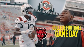 MY SCHOOL PLAYED OHIO STATE... || Arkansas state university football