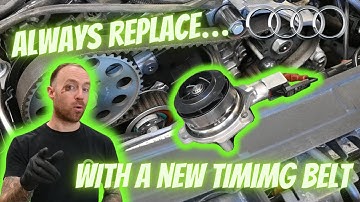 Replacing A Cambelt With New Electronic Water Pump On A 2017 Audi A5 2.0 Litre TDI Diesel Engine