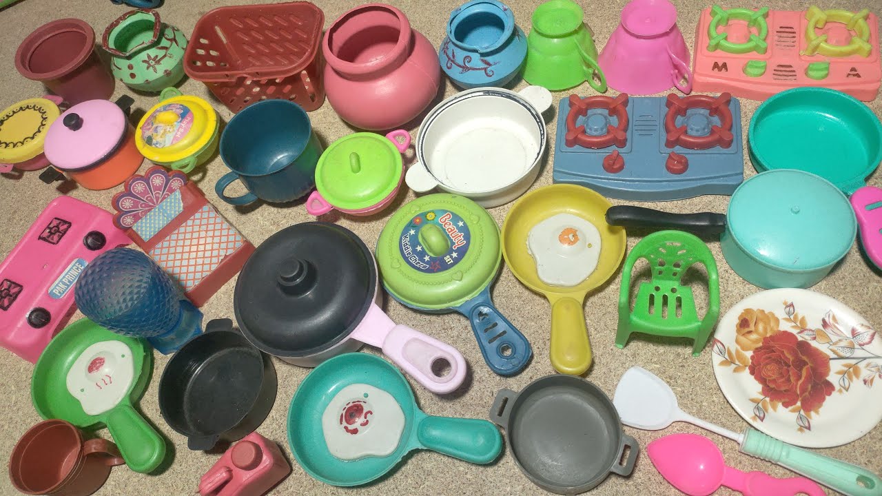 asmr to fall asleep to | unboxing fancy plastic mini cooking toy compilation