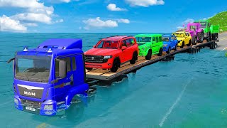 Download Lagu Triple Flatbed Trailer McQueen Transportation with Truck - Speedbumps vs Cars vs Train - BeamNG #21 MP3 Download Lagu Triple Flatbed Trailer McQueen Transportation with Truck - Speedbumps vs Cars vs Train - BeamNG #21 MP3