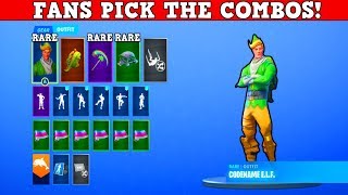 10 Best Fan Picked Skin Backbling Pickaxe Combos Fortnite Battle Royale
