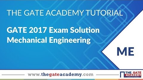 GATE 2017 Solutions | ME | Morning Session| Theory Of Machines