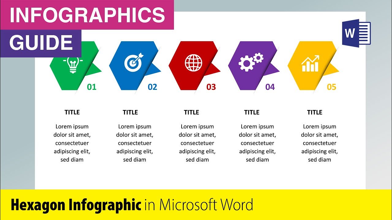 Hexagon Business infographic Template Design Microsoft Word Hexagon Business infographic Template Design Microsoft Word
