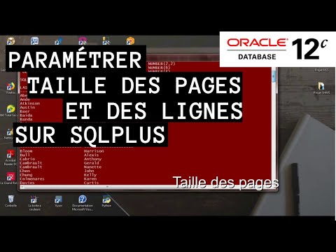 Oracle 12c : Comment paramétrer la taille des pages et des lignes sur SQL Plus