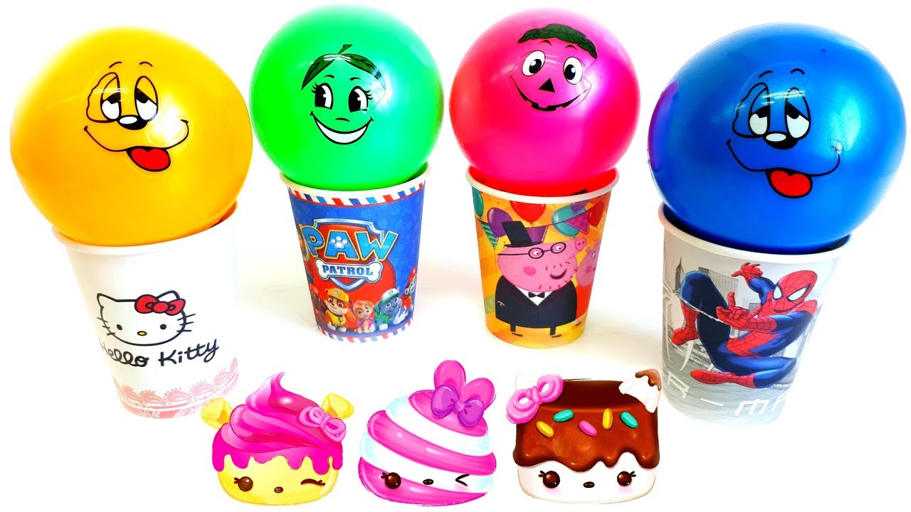 Surprise Toys in Ice Cream Cups / Funny Balls Ice Cream Cups Surprise Sand in Ice Cream