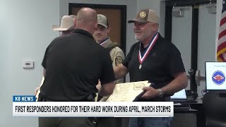 First responders recognized for efforts during March and April storms