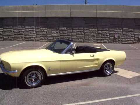 1967 Ford mustang convertible yellow #5