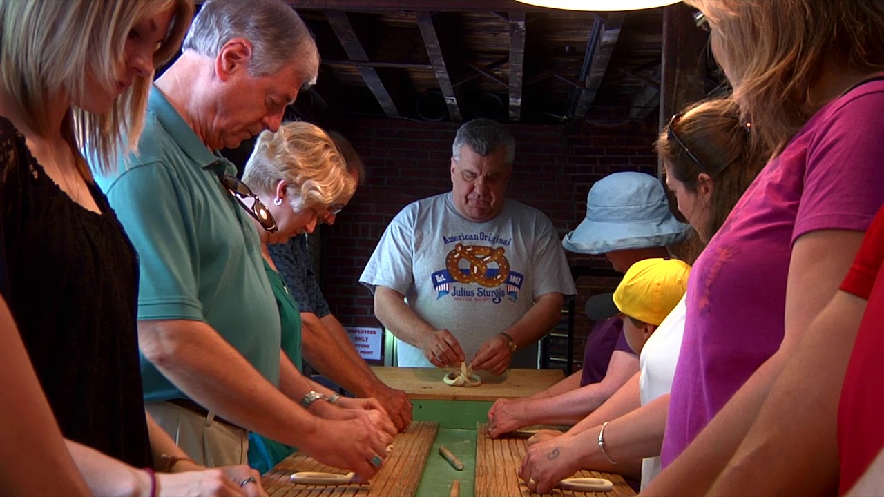 Julius Sturgis Pretzel Bakery (HD) Lititz PA YouTube