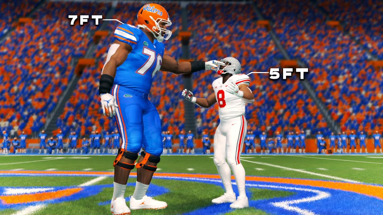 7FT Vs 5FT Challenge Florida Vs Ohio State Who Will Win NCAA 14 CFB 7FT Vs 5FT Challenge Florida Vs Ohio State Who Will Win NCAA 14 CFB