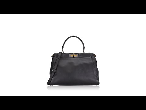 Fendi Peekaboo Iconic Medium Satchel Black Fendi Peekaboo Iconic Medium Satchel Black