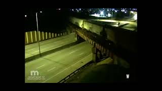 Westbound CP manifest train at Cardigan Junction, MN on MNDOT traffic cameras