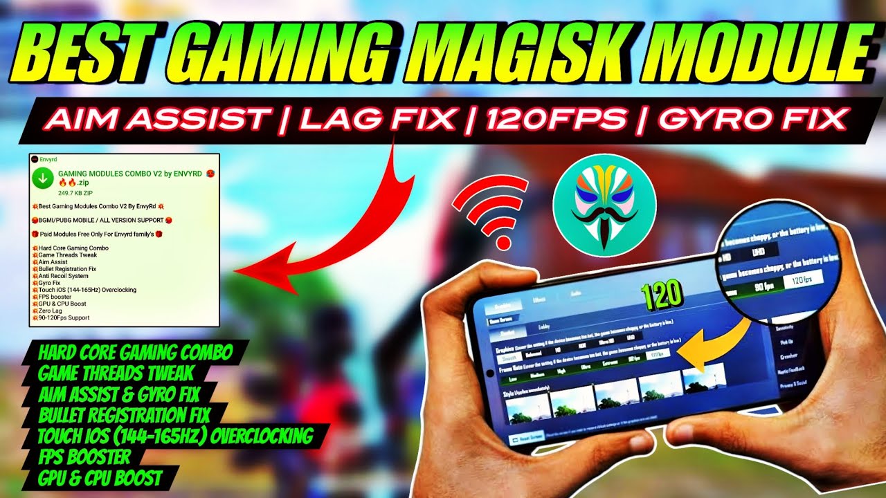 Pubggame Module Best Gaming Magisk Module For PUBG BGMI | Aim Assist | Lag Fix | 120FPS ...